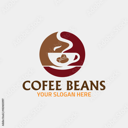 coffee shop and coffee beans store logo