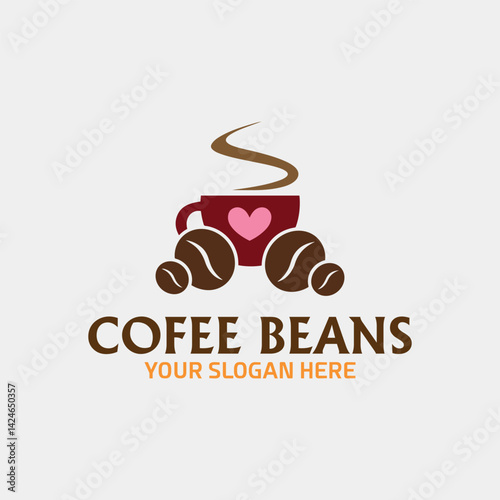 coffee shop and coffee beans store logo