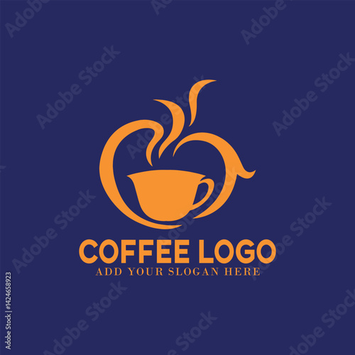 coffee shop and coffee beans store logo
