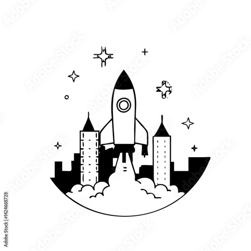 rocket booster icon, rocket booster silhouette vector illustration-simple silhouette illustration of rocket booster, perfect for rocket booster logos and icons