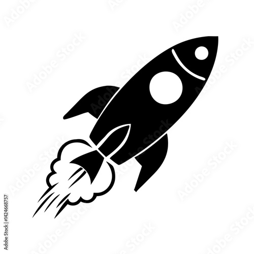 rocket booster icon, rocket booster silhouette vector illustration-simple silhouette illustration of rocket booster, perfect for rocket booster logos and icons