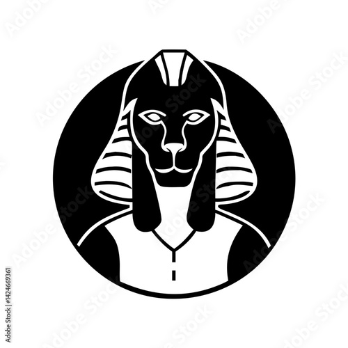 sphinx icon, sphinx silhouette vector illustration-simple silhouette illustration of sphinx, perfect for sphinx logos and icons