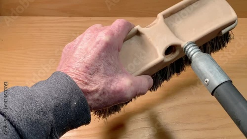 Replacing a broom handle, screw in type