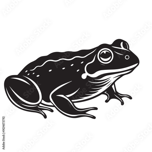 cute lovely animal frog in vector art