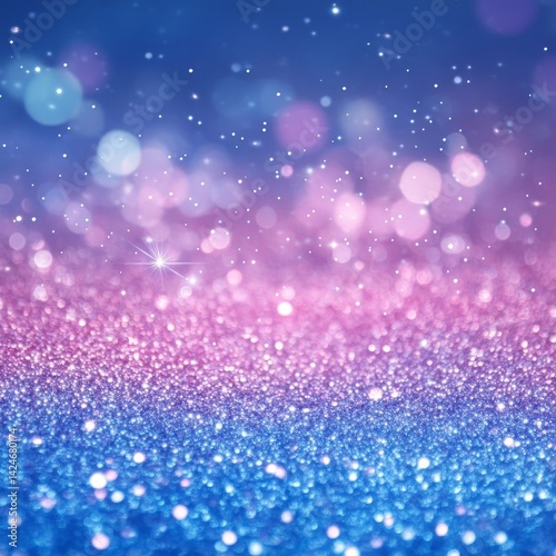 glitter vintage lights background. silver, blue and purple. de-focused