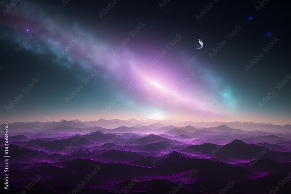 Fototapeta premium night sky with stars and clouds