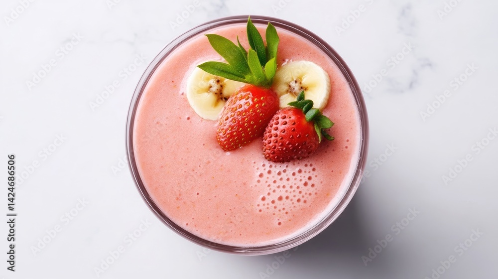 Pink Smoothie with Berries