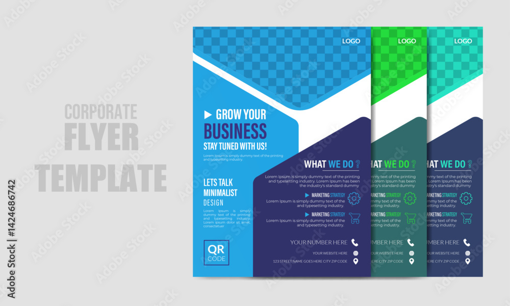 Professional creative flyer design template, and simple design, Multipurpose Flyer Layout