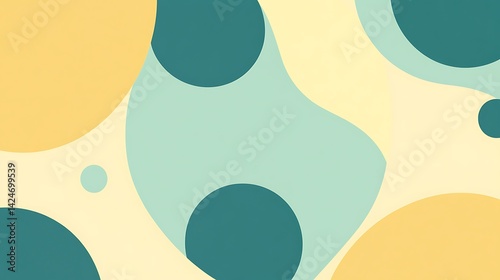 Wallpaper Mural Abstract Pastel Shapes Background. (5) Torontodigital.ca