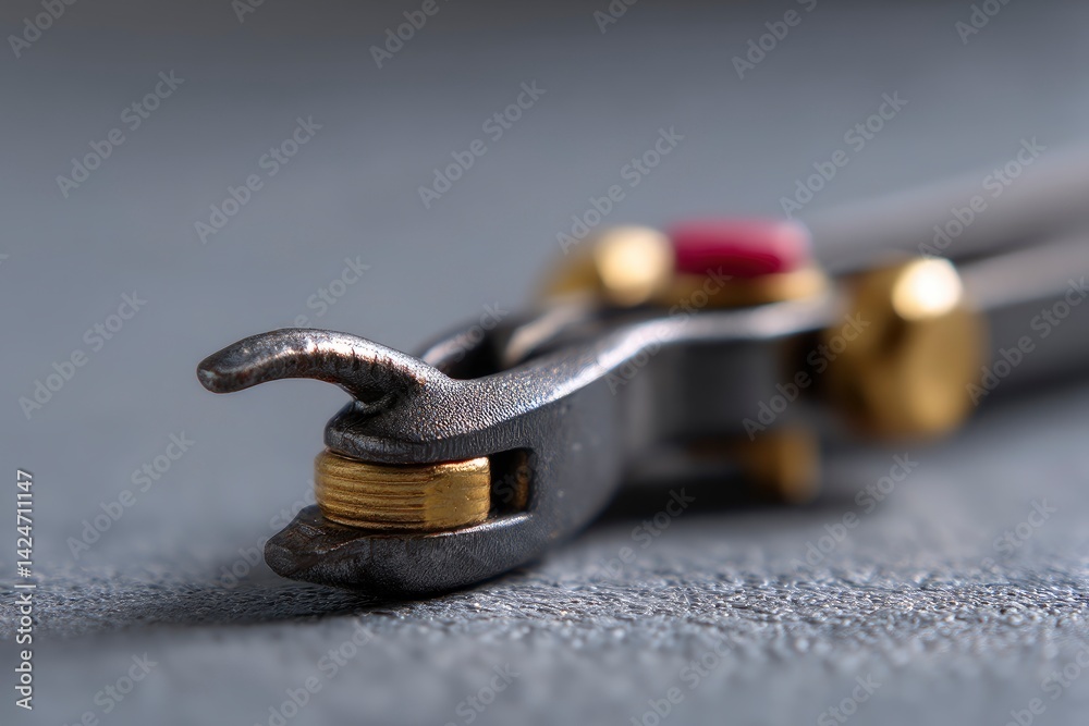 Precision Crafted Dental Pliers: A Detailed Close-up in Industrial Style Precision Crafted Dental Pliers: A Detailed Close-up in Industrial Style