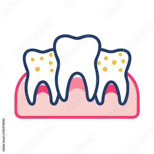 Bad Teeth Illustration: Dental Health, Cavities, Gum Disease