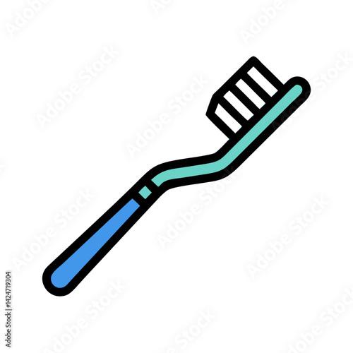 Blue and Turquoise Endodontic File on Black Background