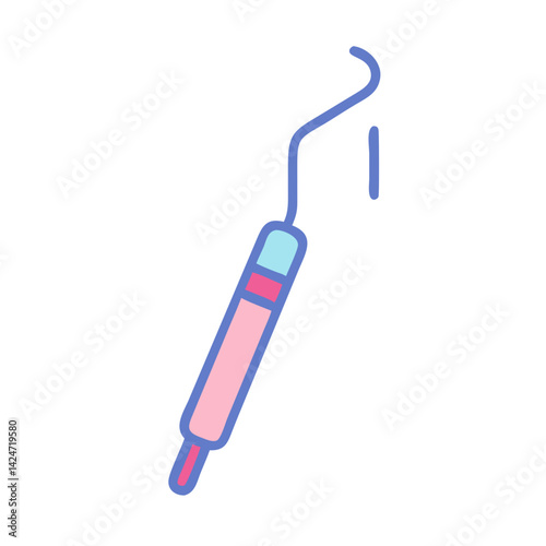 Dental Probe for Examination, Oral Health, Hygiene Concept