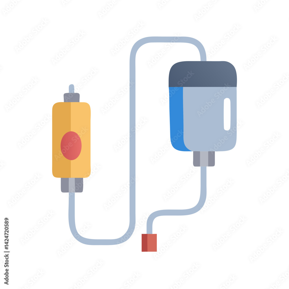 IV Drip Illustration: Medical Treatment, Hydration, Therapy Concept IV Drip Illustration: Medical Treatment, Hydration, Therapy Concept