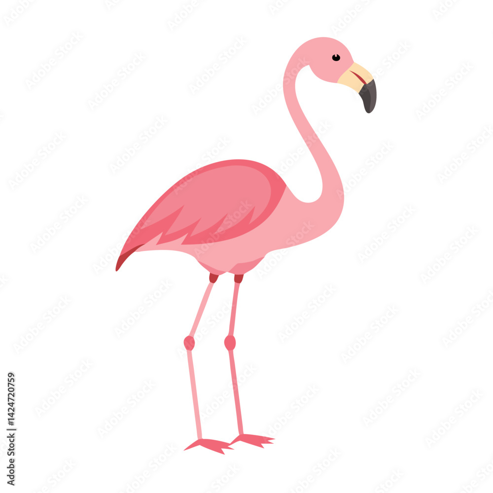 Fototapeta premium Flamingo: The Elegant Pink Wader