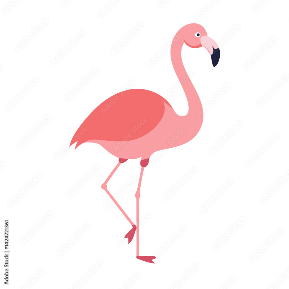 Obraz premium Flamingo: The Elegant Pink Wader