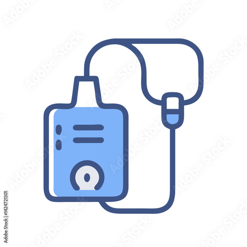 Cool Vector Icon Illustration of Medical Insulin Pump