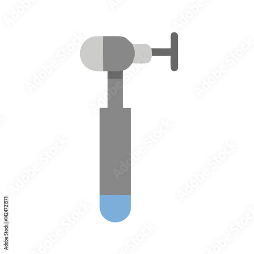 Minimalist Flat Design Otoscope for Medical Examinations