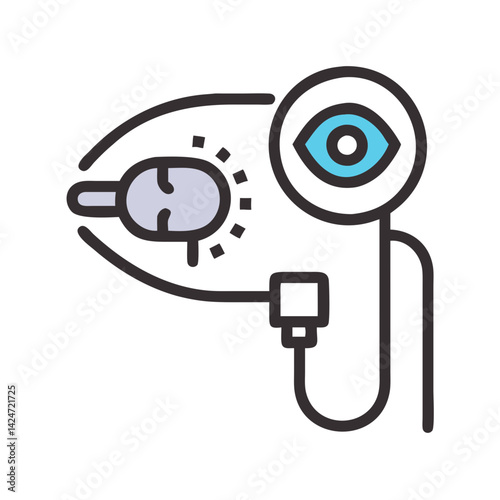 Virtual reality eye tracking and neurological stimulation concept