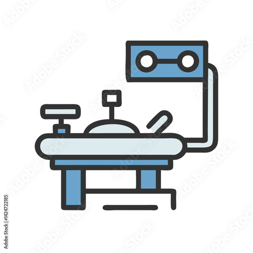 Medical autoclave for sterilization, healthcare equipment, vector illustration
