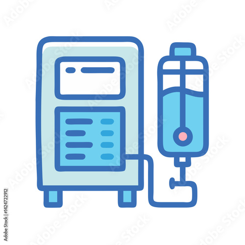 Modern medical infusion machine with saline drip design
