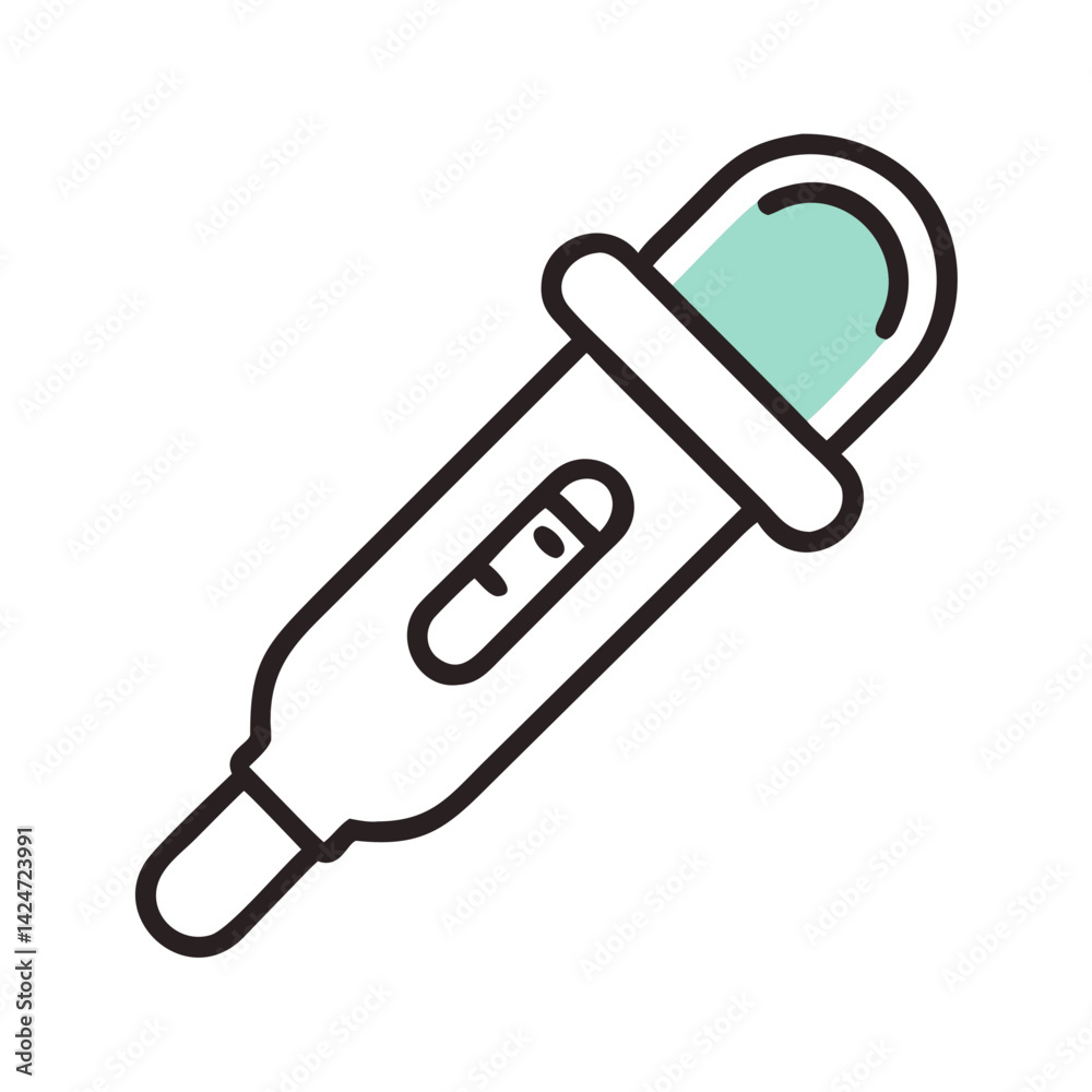 Simple Vector Pregnancy Test with Positive Result Simple Vector Pregnancy Test with Positive Result