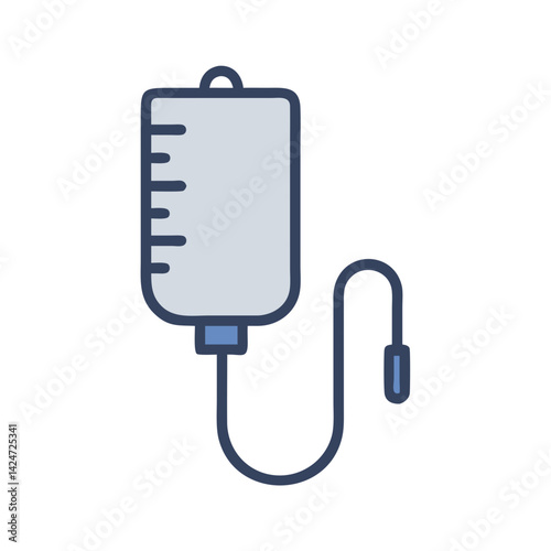 IV Drip Icon: Intravenous Therapy for Medical Use