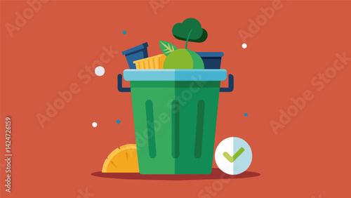 A compost bin replaces throwing food scraps in the trash..
