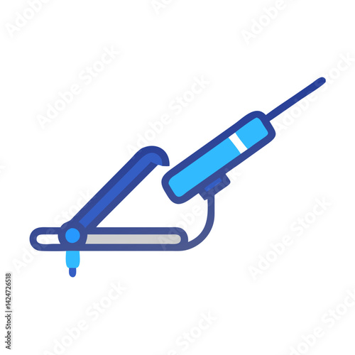 Dental Syringe Cartoon Icon Illustration for Dentistry Needs
