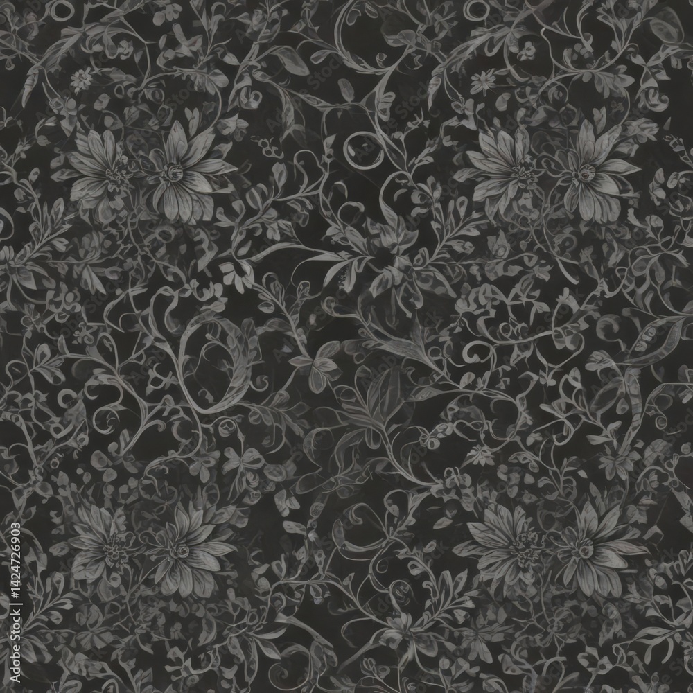 Obraz premium seamless floral pattern, seamless damask wallpaper, seamless damask pattern