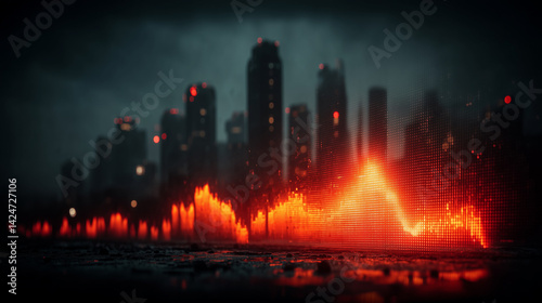 Recession Skyline: Visual Metaphors of Financial Collapse, trading, trade crypto