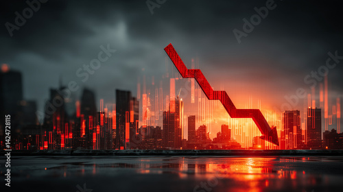 Recession Skyline: Visual Metaphors of Financial Collapse, trading, trade crypto