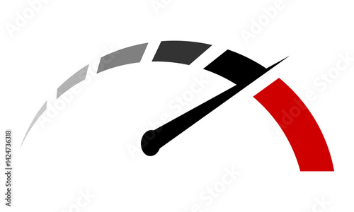 speedometer vector art logo design