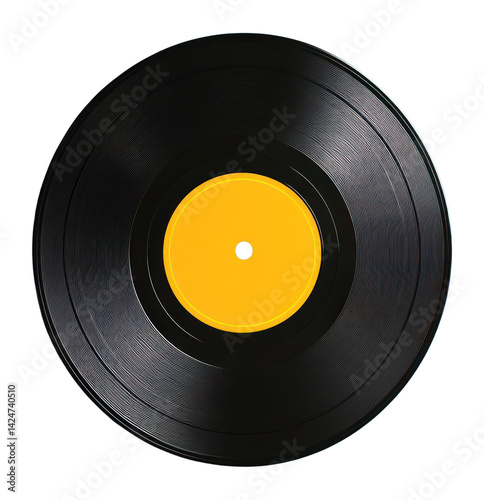 Obraz na płótnie PNG Vinyl record background yellow blue. w salonie