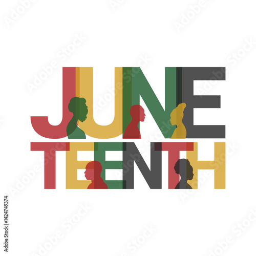 Juneteenth Freedom Day banner.Vector illustration.
