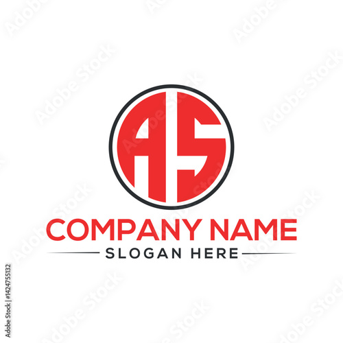 Free Download as Letter modern Logo Design Vector. Minimal as logo template background in illustrator - GFXLoad