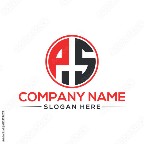  ps Letter modern Logo Design Vector. Minimal ps logo template background in illustrator