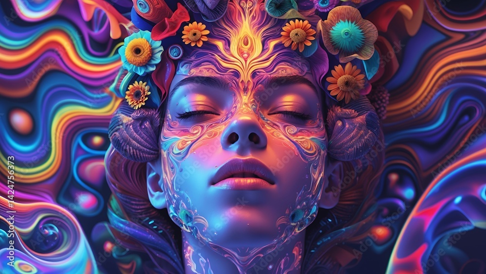 Psychedelic emotions crafted through generative ai art Psychedelic emotions crafted through generative ai art