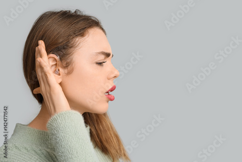 Beautiful young woman with ...