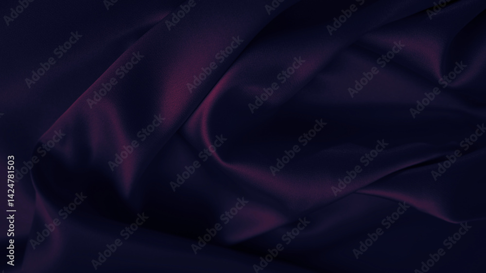 Black dark deep blue violet purple pink background. Silk satin fabric. Luxury elegant beauty premium rich. Shiny glitter shimmer silky. Drapery fold crease. Christmas birthday Valentine romance festiv