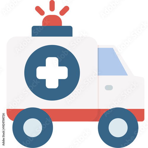 Ambulance Flat Icon