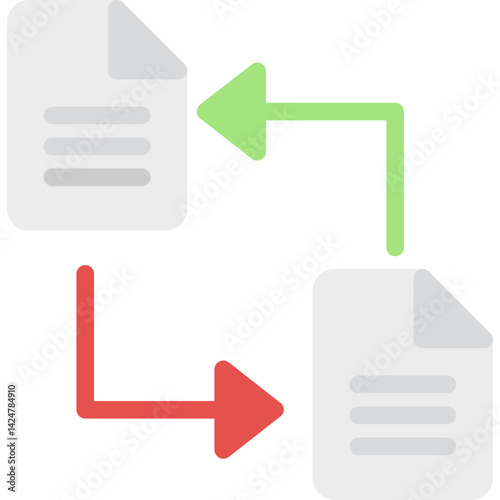Data Transfer Flat Icon