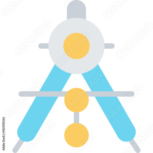 Drafting Compass Flat Icon