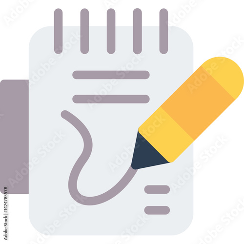 Sketch Pad Flat Icon