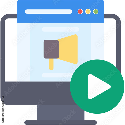 Content Management Flat Icon