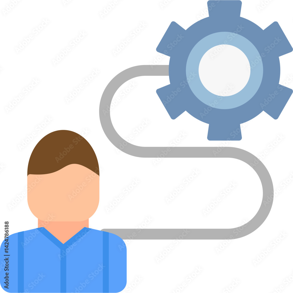 Career Success Flat Icon Career Success Flat Icon
