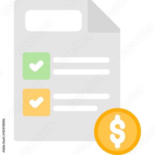 Budget Planning Flat Icon