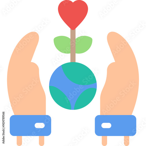 Sustainable Development Flat Icon