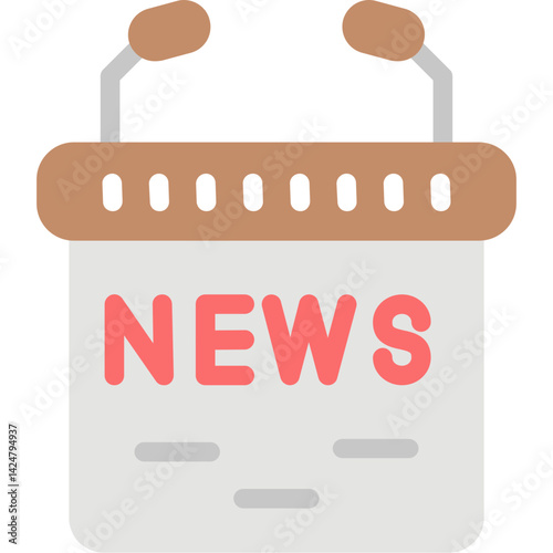 News Desk Flat Icon