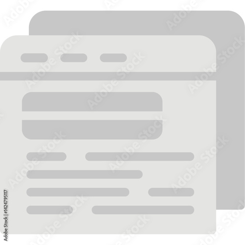 News Aggregator Flat Icon